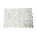 PLATZDECKCHEN 30/45 cm Textil   - Weiß, Trend, Textil (30/45cm) - Ambia Home