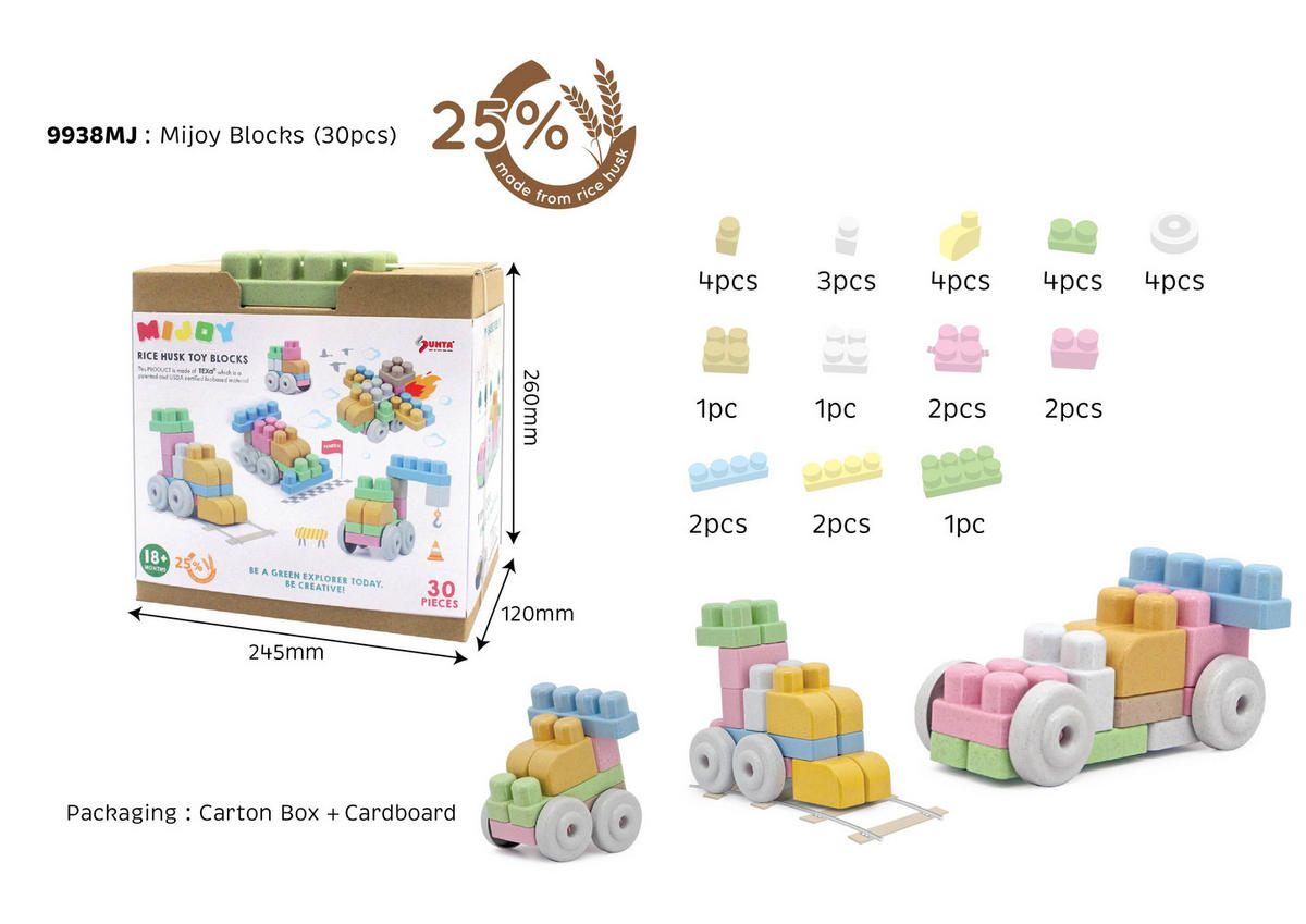 ÉPÍTŐKOCKÁK - többszínű, Natur, műanyag/természetes anyagok - My Baby Lou