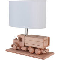KINDERTISCHLEUCHTE 32/14/27 cm   - Naturfarben/Weiß, Natur, Holz/Holzwerkstoff (32/14/27cm)