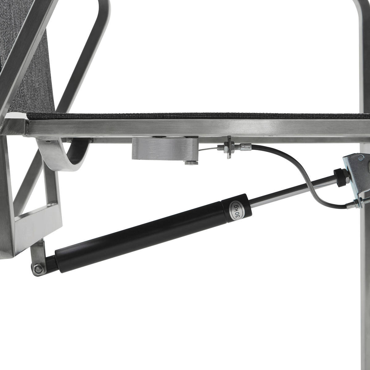 GARTEN-RELAXSESSEL  - Edelstahlfarben/Anthrazit, Design, Textil/Metall (55/110/62cm) - Amatio