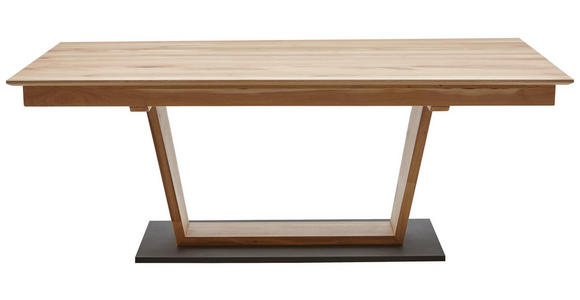 ESSTISCH Eiche Hartholz, massiv rechteckig Eichefarben, Schwarz - Eichefarben/Schwarz, KONVENTIONELL, Holz (200/100/75cm) - Dieter Knoll