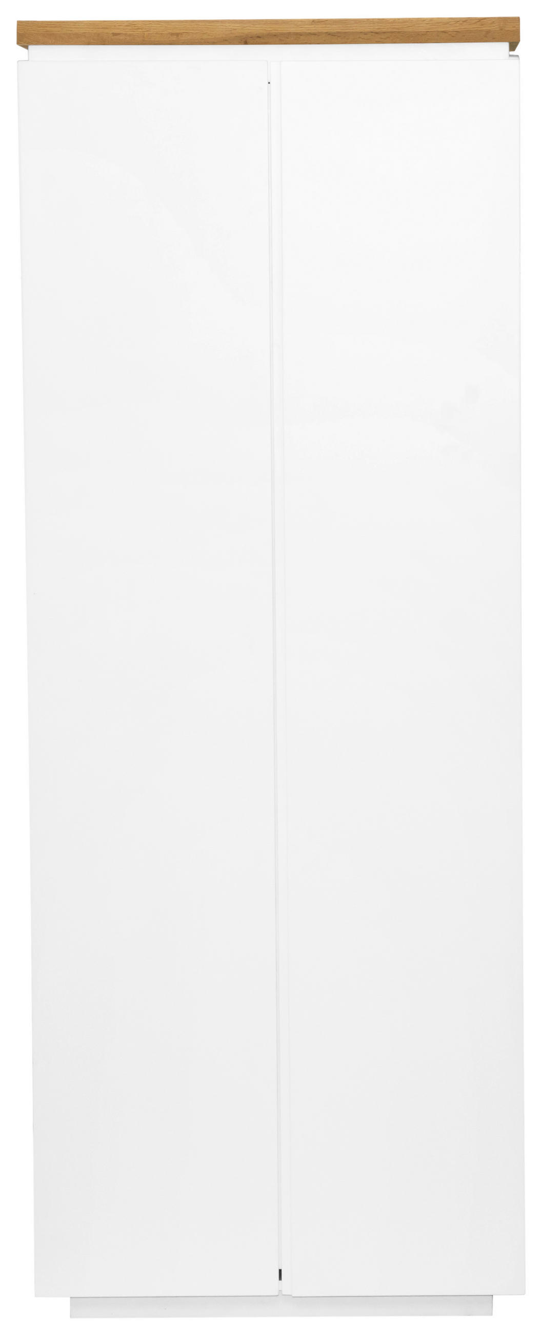 Novel Garderobenschrank Weiß, Eiche 75x198x42 cm