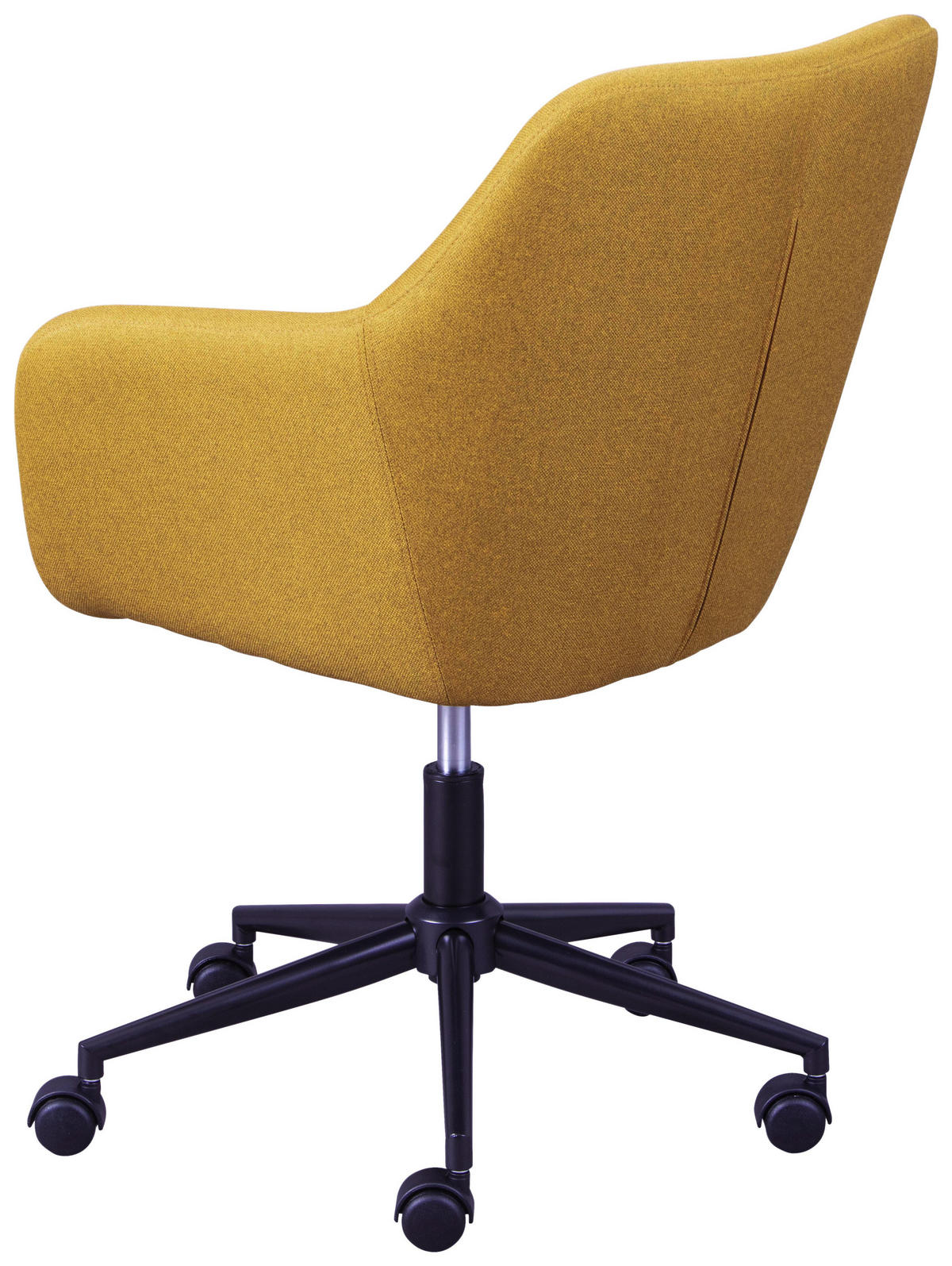 OTOČNÁ STOLIČKA PRE MLÁDEŽ, kari žltá - čierna/kari žltá, Konventionell, kov/textil (61,50/83,50-91/63cm) - MID.YOU