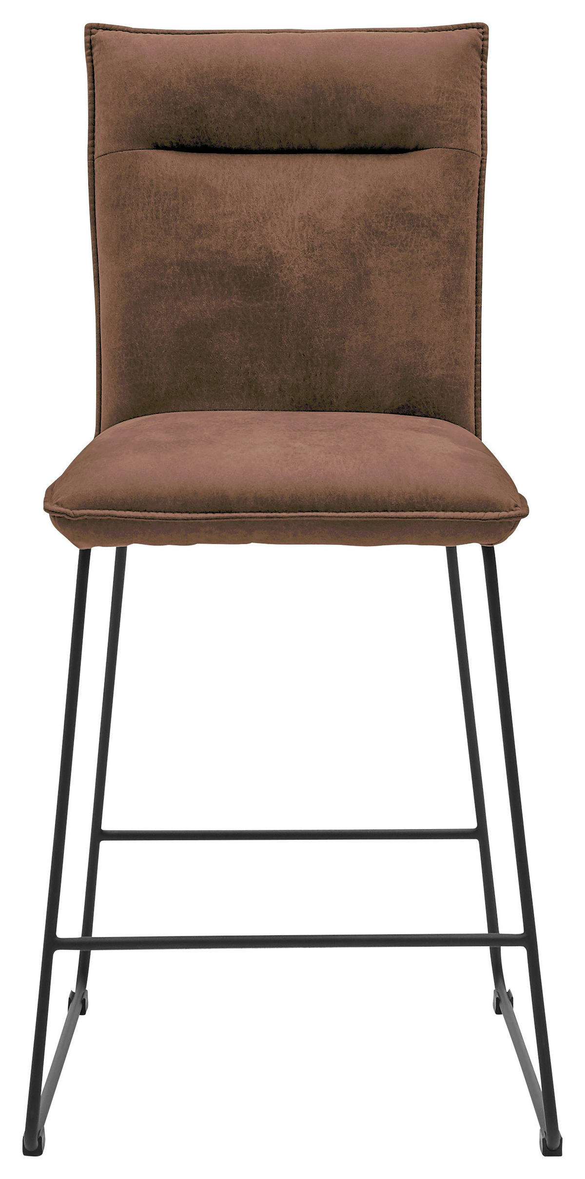 TRESENSTUHL in Metall, Textil Schwarz, Schlammfarben  - Schlammfarben/Schwarz, Design, Textil/Metall (56/98/62cm) - Valnatura