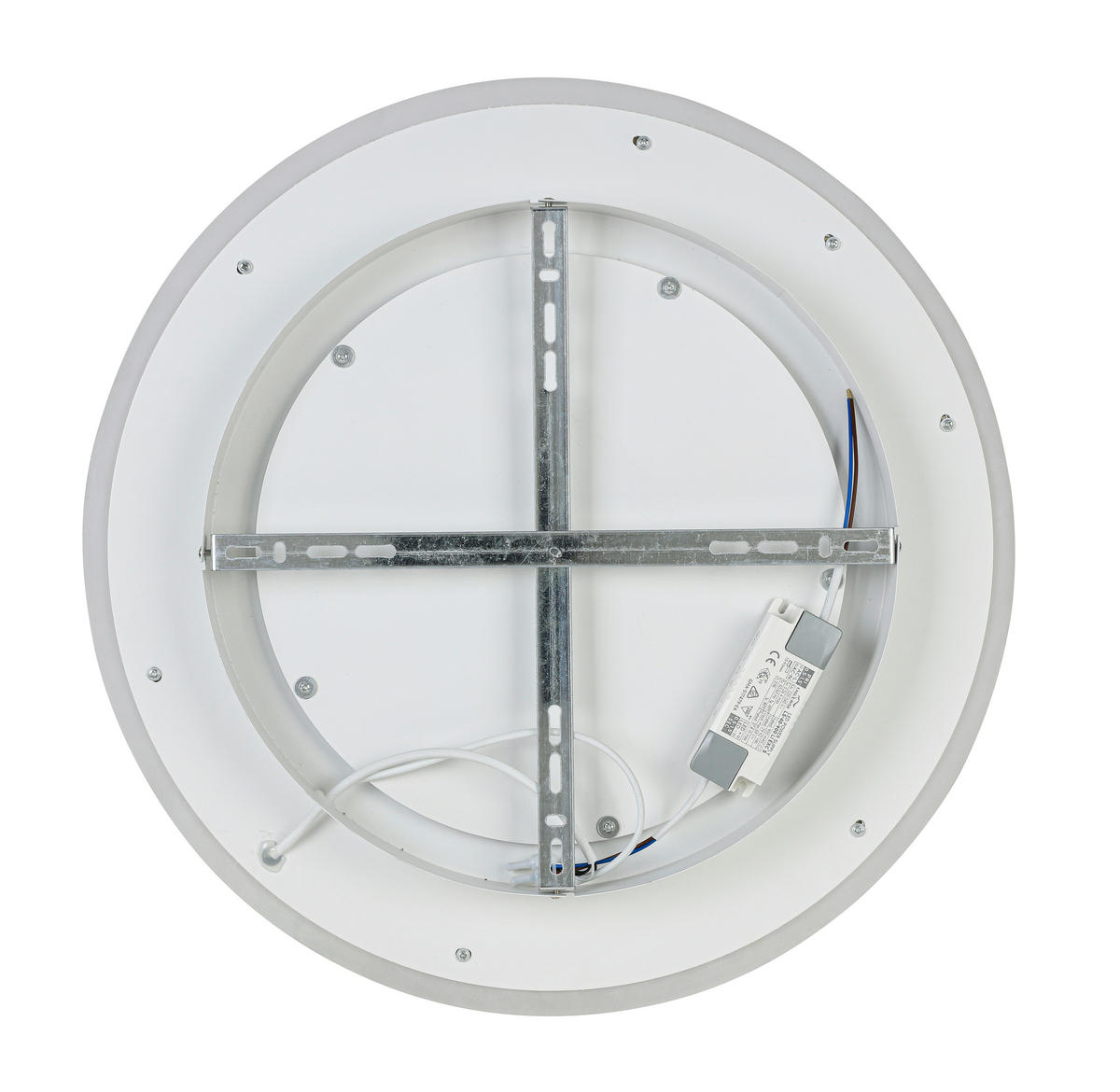 DECKENLEUCHTE 52/8 cm  - Chromfarben/Champagner, Trend, Kunststoff/Metall (52/8cm) - Collett's Monde