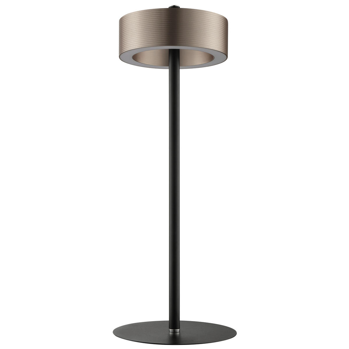 LED-TISCHLEUCHTE - Schwarz/Braun, Design, Metall (15/45cm) - Brilliant