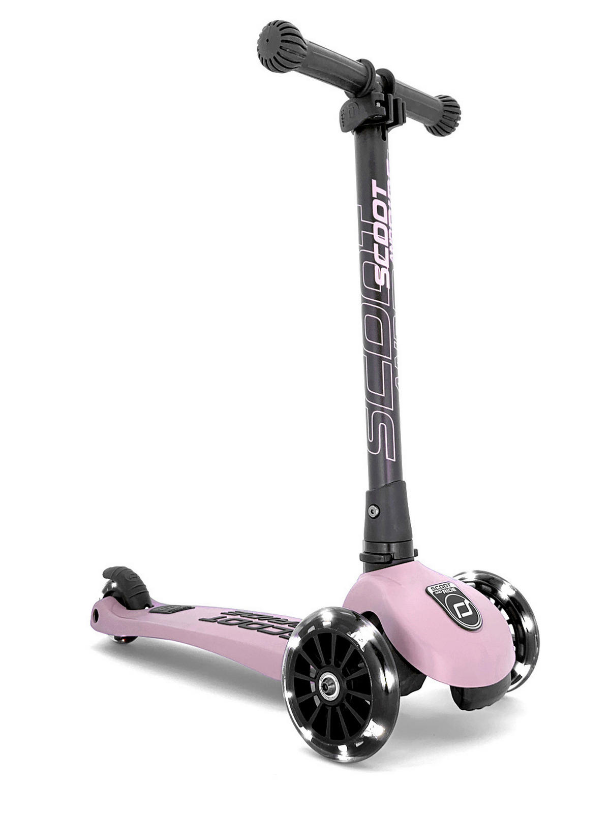 KINDERSCOOTER Highwaykick 3  - Schwarz/Rosa, Trend, Kunststoff/Metall (24/72/55cm) - Scoot and Ride