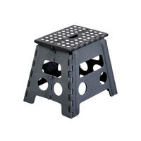 HOCKER Schwarz  - Schwarz, Basics, Kunststoff (36,5/30/32cm) - Kesper