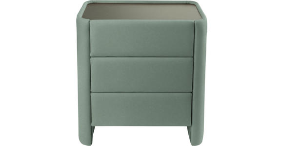 BOXSPRINGBETT 180/200 cm  in Hellgrau, Salbeigrün  - Salbeigrün/Hellgrau, Design, Textil/Metall (180/200cm) - Johann Jakob