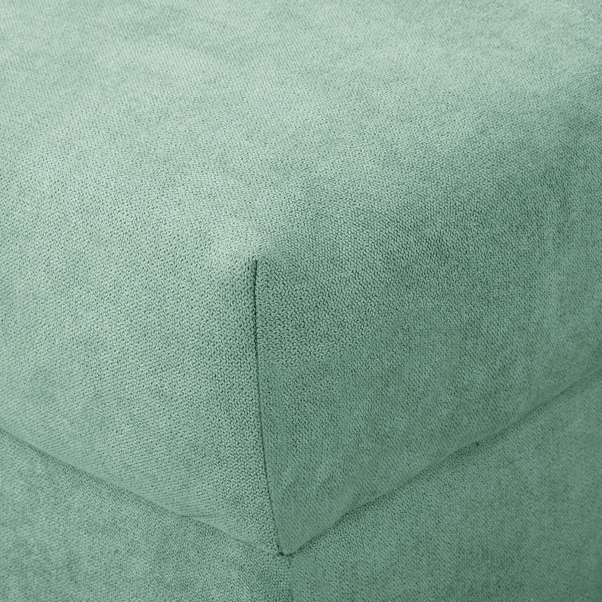 ECKSOFA Ariella Mintgrün Mikrofaser  - Naturfarben/Mintgrün, Design, Holz/Textil (231/161cm) - Livetastic