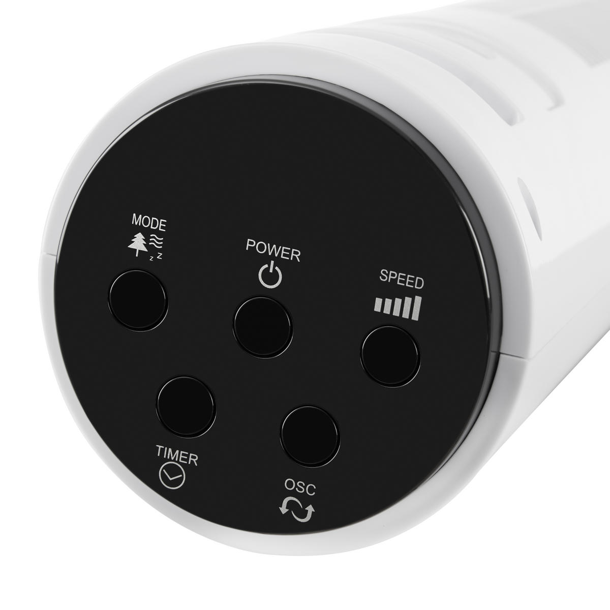 STĹPOVÝ VENTILÁTOR - biela, Basics, kov/plast (96cm) - Mican