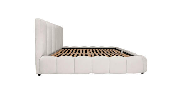 POLSTERBETT Lattenrost, Bettkasten Creme 180/200 cm  - Creme/Schwarz, KONVENTIONELL, Holz/Kunststoff (180/200cm) - Carryhome