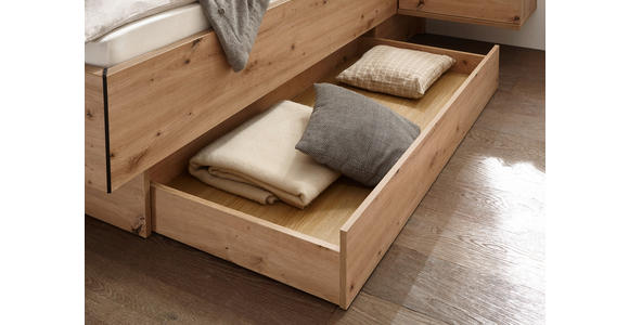 BETTANLAGE 180/200 cm  in Eichefarben  - Eichefarben, KONVENTIONELL, Holzwerkstoff/Kunststoff (180/200cm) - Xora