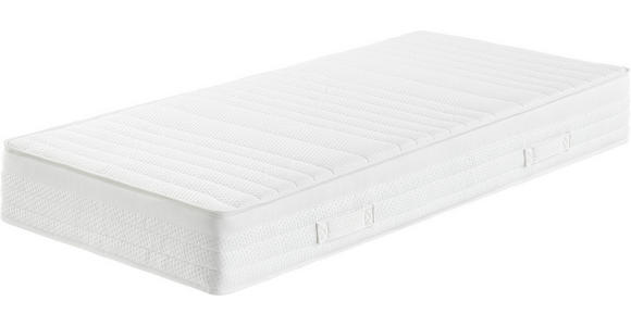TASCHENFEDERKERNMATRATZE 120/200 cm Höhe ca. 23 cm  - Weiß, KONVENTIONELL, Textil (120/200cm) - Sleeptex