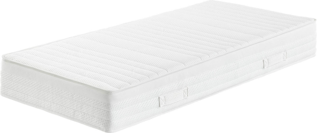 TASCHENFEDERKERNMATRATZE 80/200 cm H4 = sehr fest  - Weiss, Konventionell, Textil (80/200cm) - Sleeptex