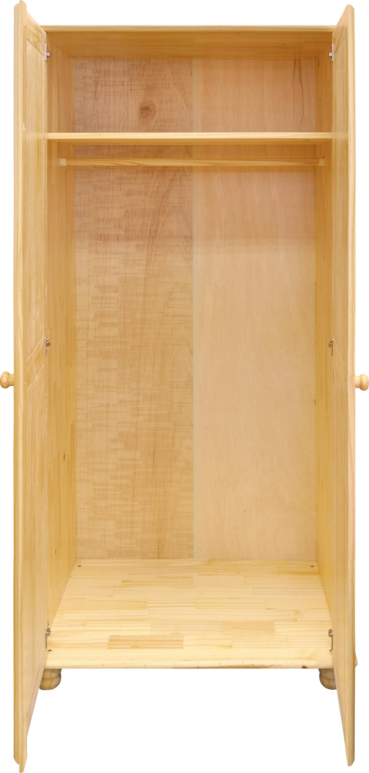 KLEIDERSCHRANK 82/170/52 cm,  in Naturfarben, 2-türig  - Naturfarben, Natur, Holz (82/170/52cm) - Livetastic
