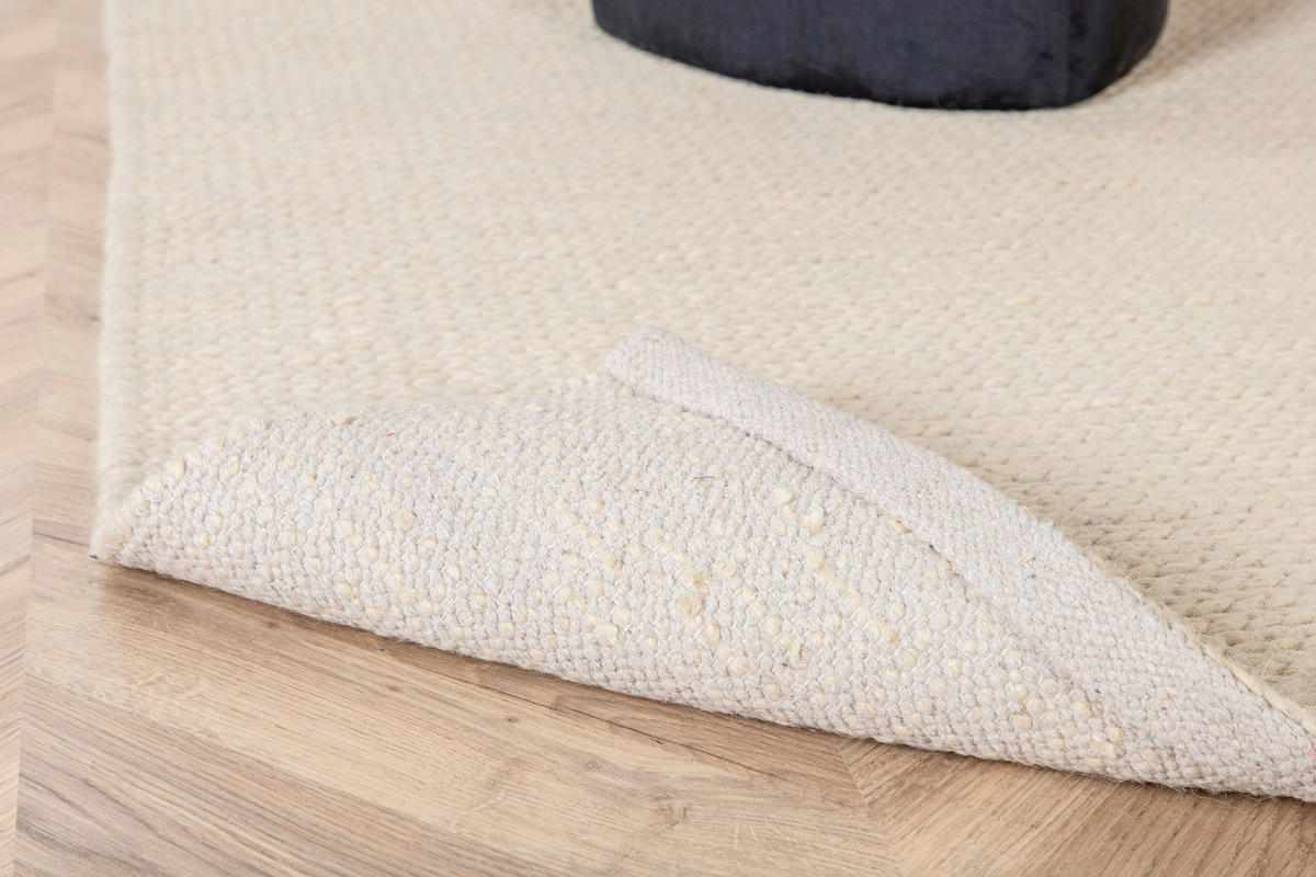 FLACHWEBETEPPICH 200/300 cm Weiß  - Weiß, LIFESTYLE, Textil (200/300cm) - P & B