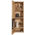 HÄNGEVITRINE in Eichefarben   - Eichefarben/Anthrazit, Natur, Glas/Holz (38/127/35cm) - Valnatura