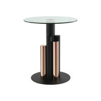 BEISTELLTISCH in Metall, Glas 46/46/52 cm  - Goldfarben, Modern, Glas/Metall (46/46/52cm) - Kayoom