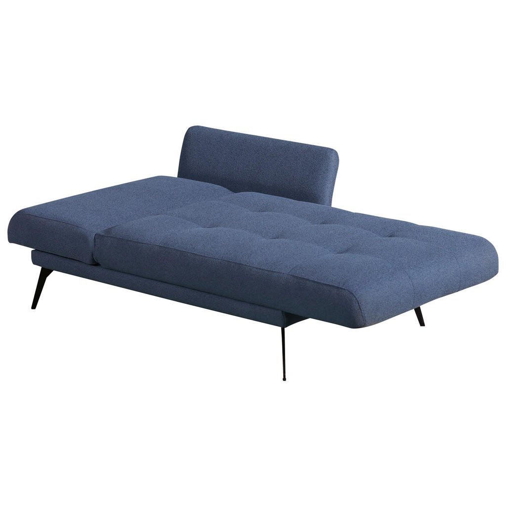 Thumbnail - Novel Récamiere Amira, Dunkelblau, Textil, Uni, 200x85x106 cm, Fußauswahl, Stoffauswahl, Liegefunktion, seitenverkehrt e...
