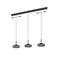LED-HÄNGELEUCHTE 22/210 cm    - Goldfarben/Schwarz, Design, Metall (22/210cm) - Helestra