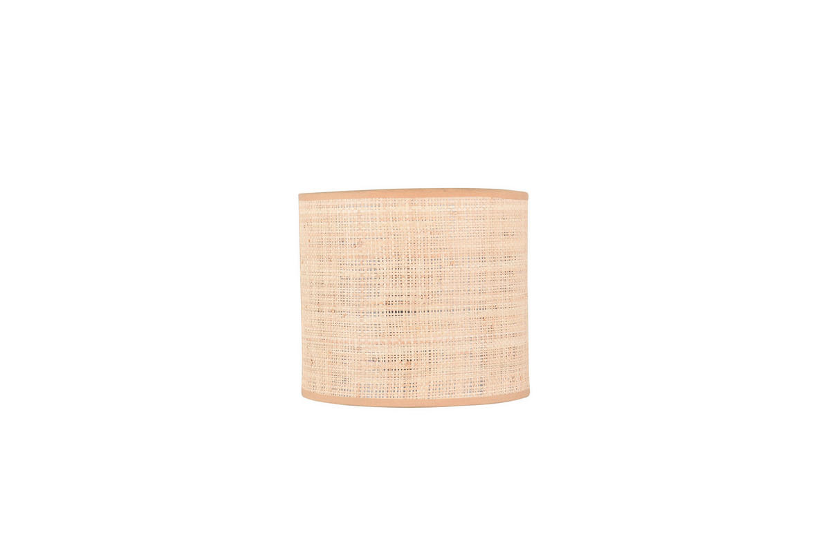 VÄGGLAMPA Aimee 23/20,5/12 cm   - svart/naturfärgad, Natur, metall/textil (23/20,5/12cm)