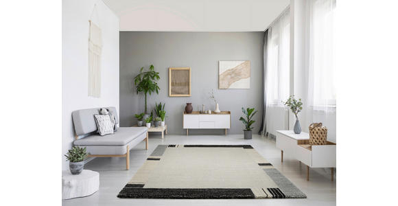 WEBTEPPICH 65/130 cm Palazzo Lobo Grau - Grau, KONVENTIONELL, Textil (65/130cm) - Novel