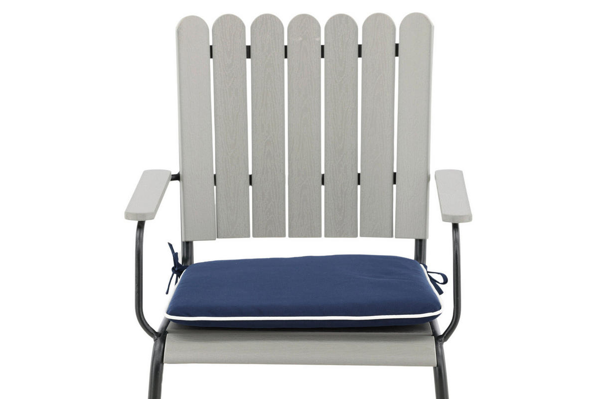 RELAXSESSELAUFLAGE in Blau  - Blau, MODERN, Textil (46/4/39cm) - Gardenson