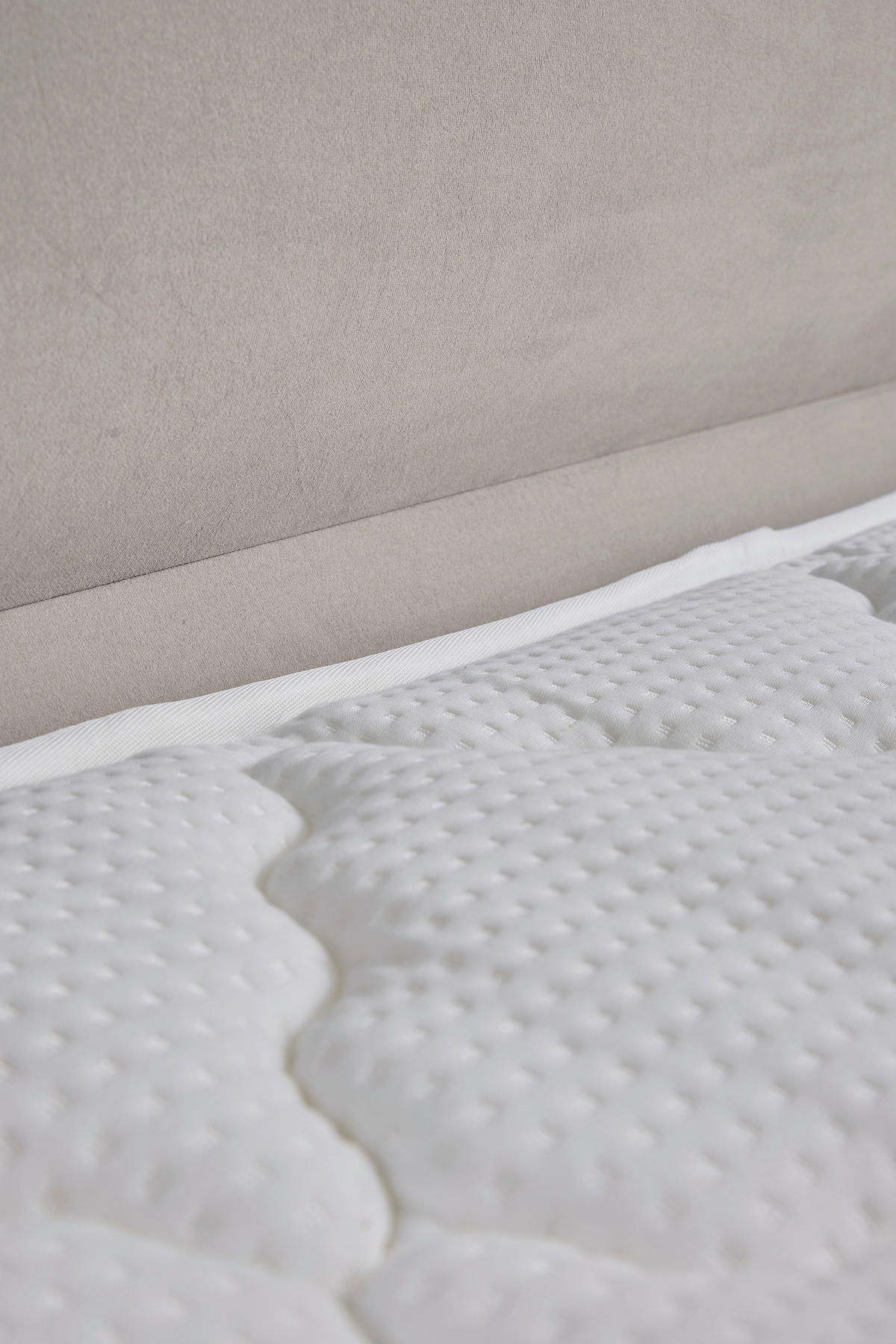 BOXSPRINGBETT 140/200 cm  in Creme  - Creme/Schwarz, MODERN, Holzwerkstoff/Textil (140/200cm) - MID.YOU
