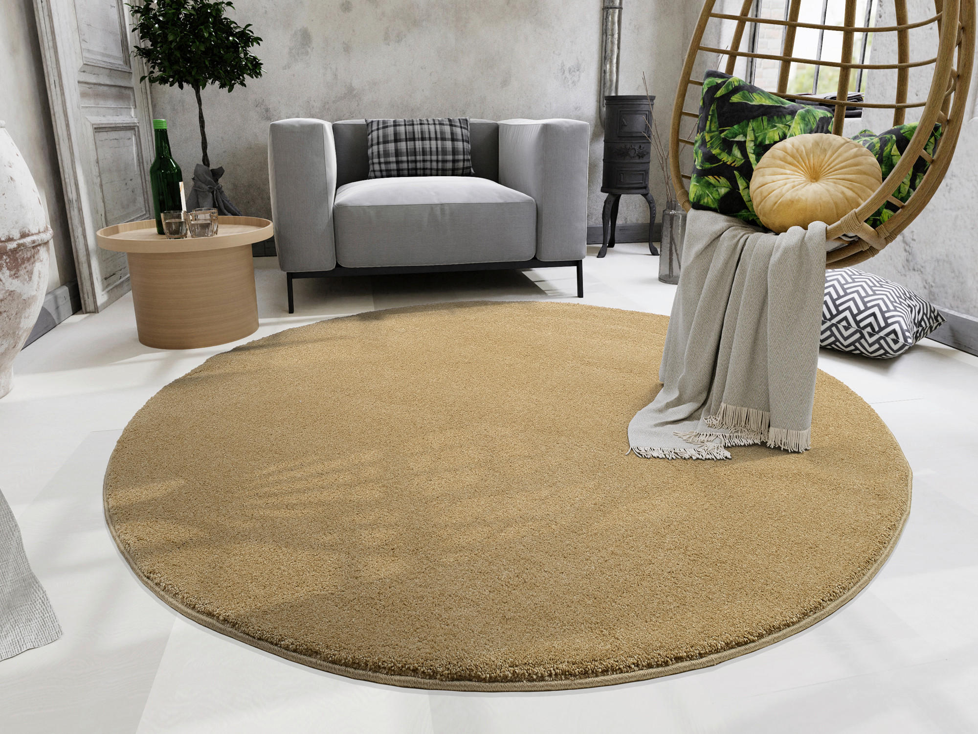 WEBTEPPICH 120 cm Gelb  - Gelb, Basics, Textil (120cm) - Novel