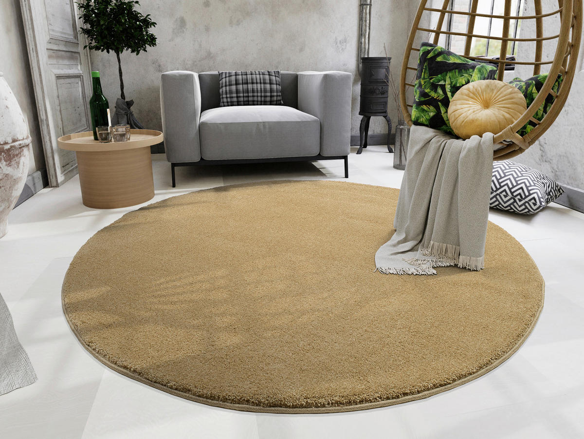 WEBTEPPICH 160 cm Gelb  - Gelb, Basics, Textil (160cm) - Novel