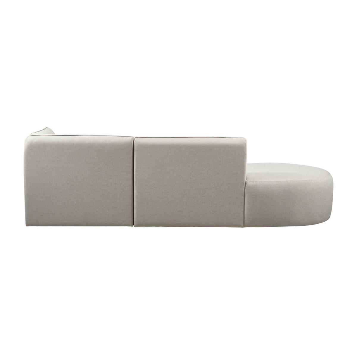 LOUNGEGARNITUR 258/168 cm Aluminium  - Sandfarben, MODERN, Textil/Metall (258/168cm) - Livetastic