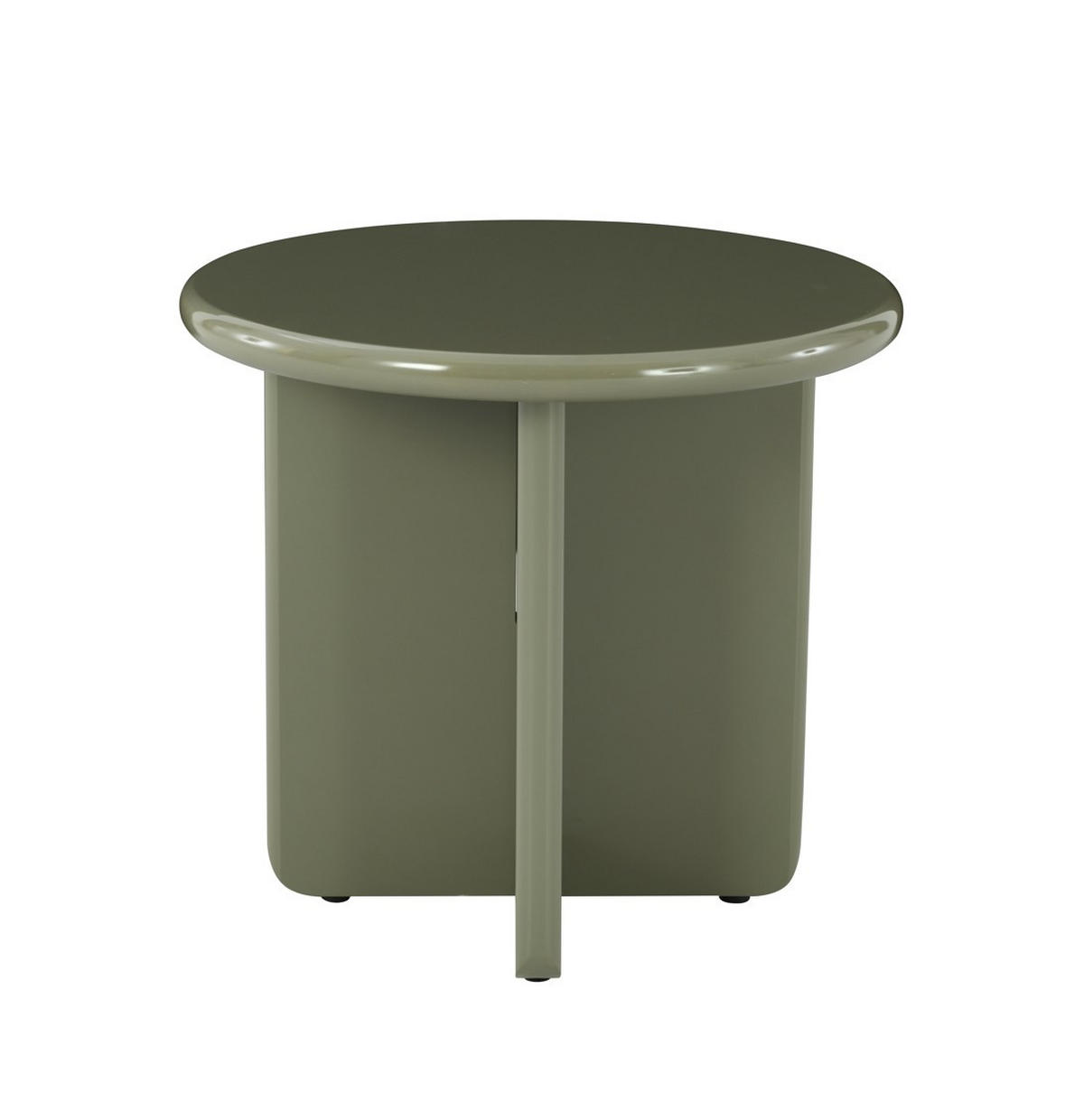 COUCHTISCH 50/50/45 cm rund Grün  - Grün, Design, Holzwerkstoff (50/50/45cm) - MID.YOU