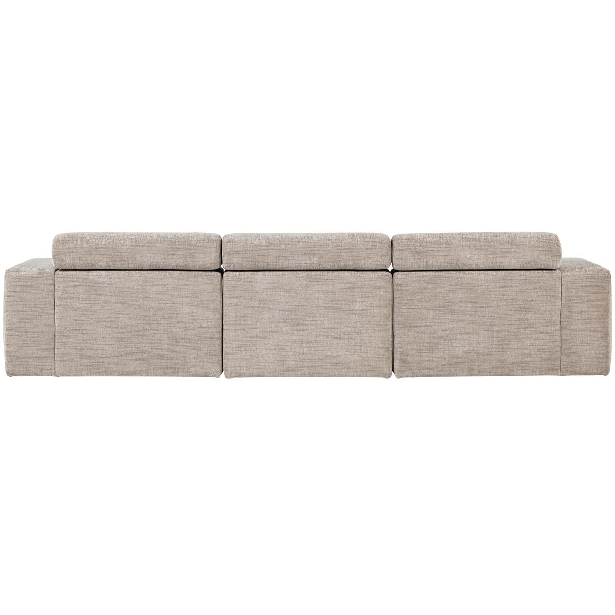 ECKSOFA Novi Naturfarben Webstoff  - Schwarz/Naturfarben, Design, Kunststoff/Textil (173/300cm) - Livetastic