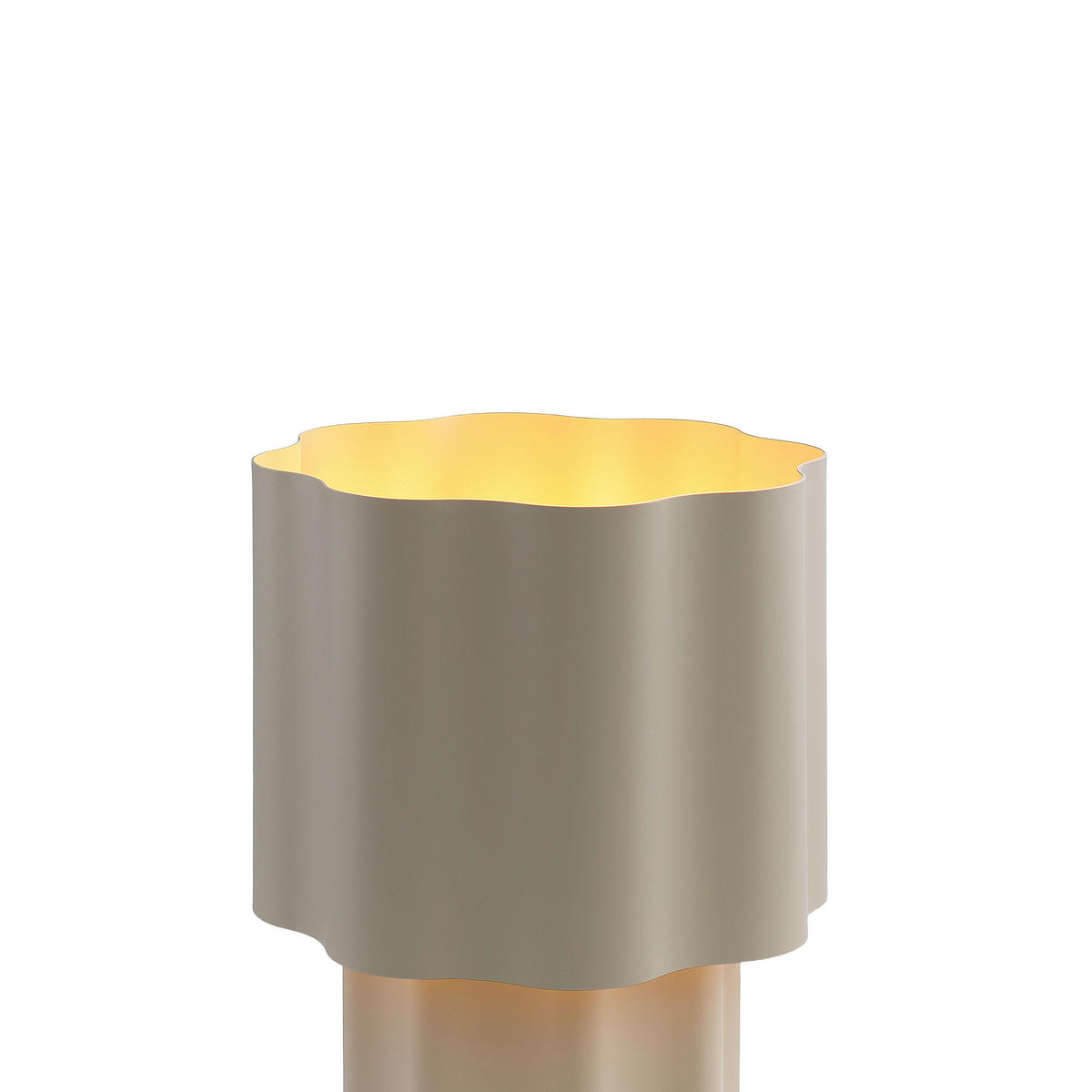 TISCHLEUCHTE - Sandfarben, Trend, Metall (23/36cm) - Collet's Monde