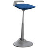 BÜROHOCKER   Blau, Grau  - Blau/Grau, Basics, Textil/Metall (38/51-84/38cm) - Aeris