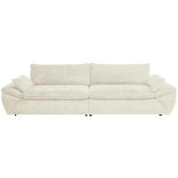 BIG SOFFA i struktur beige  - beige/svart, Klassisk, textil/plast (302/80/120cm) - MID.YOU