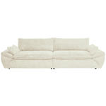 BIGSOFA Struktur Beige  - Beige/Schwarz, KONVENTIONELL, Kunststoff/Textil (302/80/120cm) - Hom`in