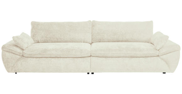 BIGSOFA Struktur Beige  - Beige/Schwarz, KONVENTIONELL, Kunststoff/Textil (302/80/120cm) - Hom`in