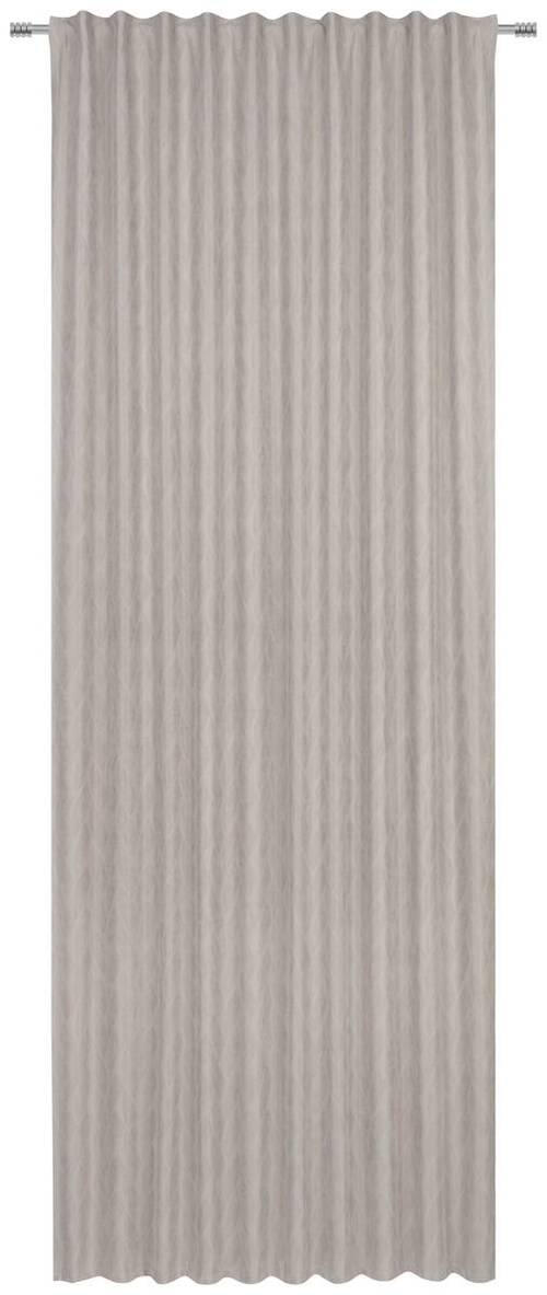 FERTIGVORHANG SOLO blickdicht 140/245 cm - Grau, KONVENTIONELL, Textil (140/245cm) - Dieter Knoll