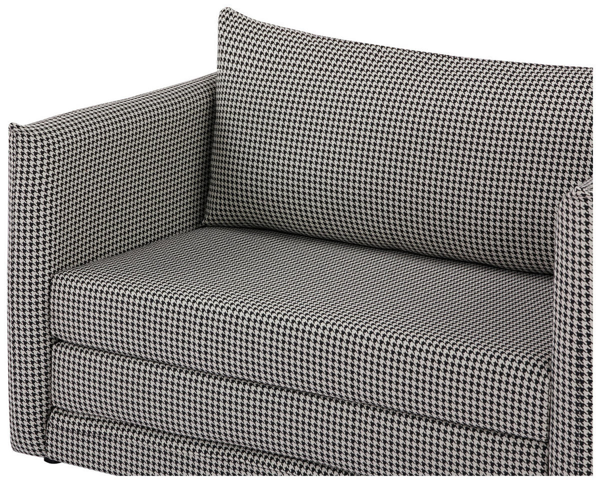 ROZKLÁDACÍ POHOVKA, textil, černá, bílá - bílá/černá, Moderní, textil/plast (119/79/76cm) - MID.YOU