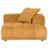 SOFAELEMENT in Plüsch Currygelb  - Currygelb/Schwarz, KONVENTIONELL, Kunststoff/Textil (125/66/155cm) - Carryhome