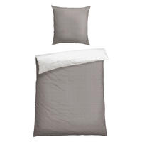 BETTWÄSCHE 2-teilig MILLIE Renforcé 135/200 cm  - Grau, Basics, Textil (135/200cm)