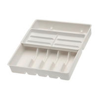 EVŐESZKÖZTARTÓ BETÉT - fehér, Basics, műanyag (38/42,5/7,5cm)