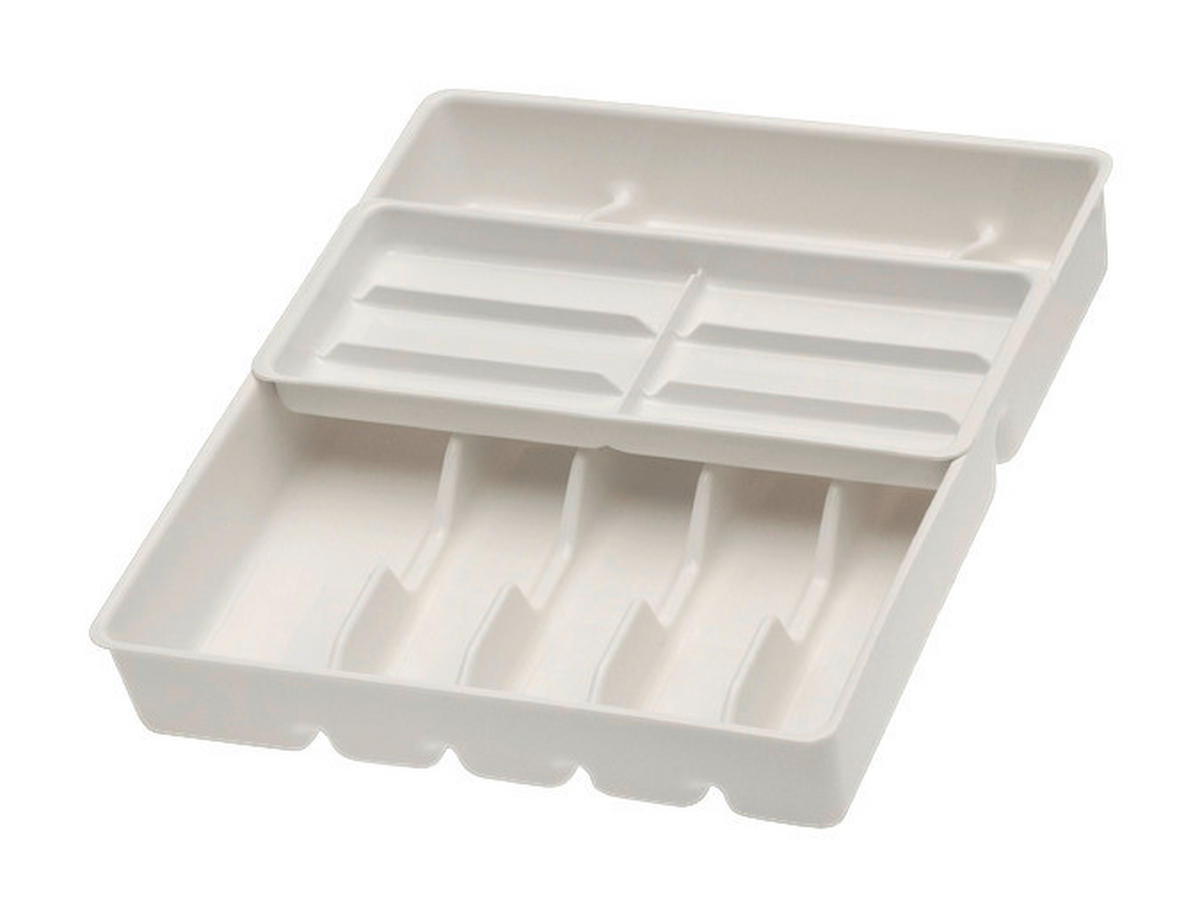 EVŐESZKÖZTARTÓ BETÉT - fehér, Basics, műanyag (38/42,5/7,5cm)