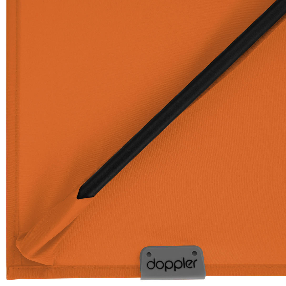 AMPELSCHIRM 210x210 cm  - Anthrazit/Orange, Basics, Textil/Metall (210/210cm) - Doppler