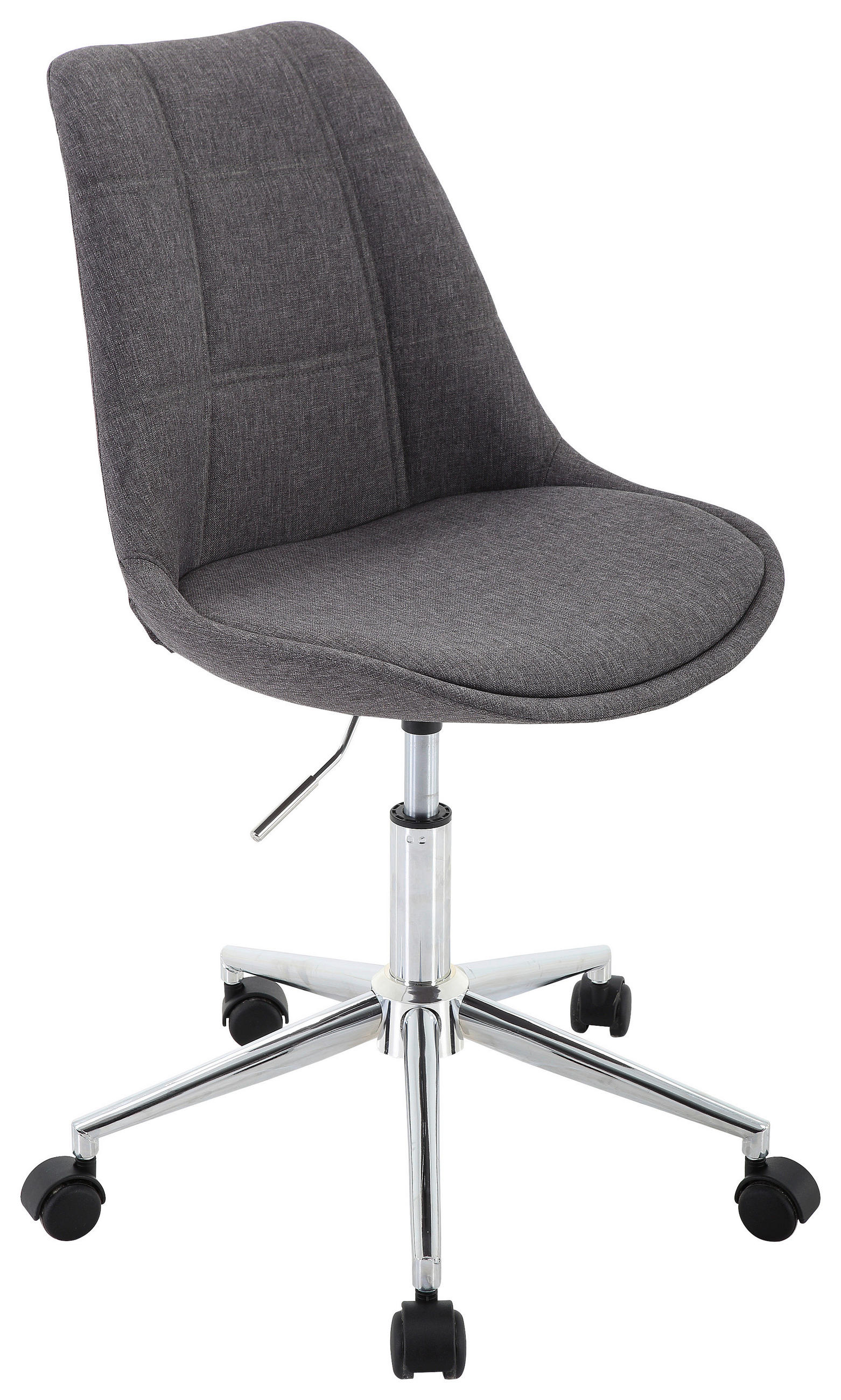 JUGENDDREHSTUHL  in Webstoff Chromfarben, Dunkelgrau  - Chromfarben/Dunkelgrau, KONVENTIONELL, Kunststoff/Textil (49/96/56cm) - Carryhome