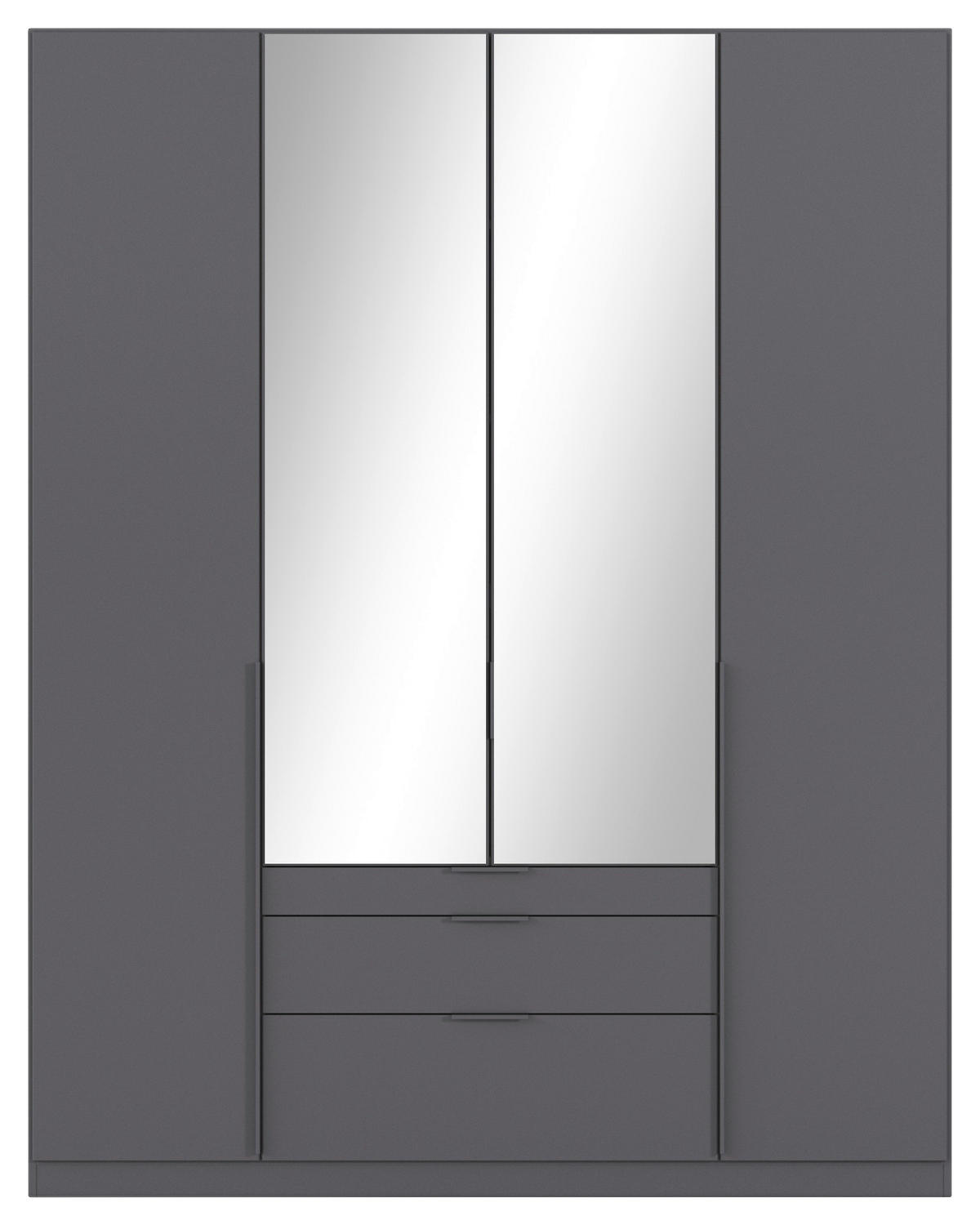 DREHTÜRENSCHRANK Grau  - Grau, Modern, Holzwerkstoff/Metall (181/229/54cm) - Rauch Möbel