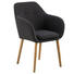 ARMLEHNSTUHL in Dunkelgrau - Dunkelgrau, Design, Holz/Textil (57/83/59cm) - Carryhome ARMLEHNSTUHL in Dunkelgrau - Dunkelgrau, Design, Holz/Textil (57/83/59cm) - Carryhome