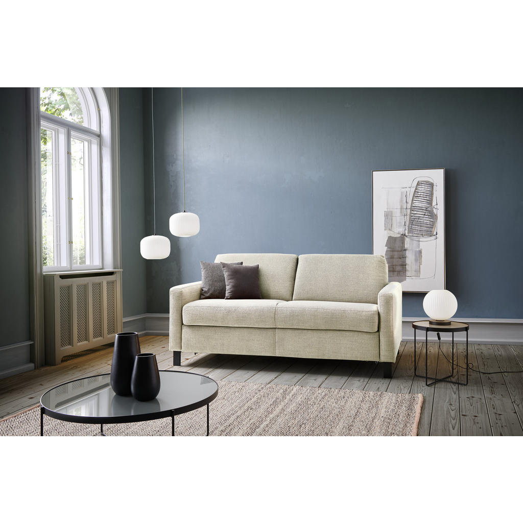Thumbnail - Dieter Knoll Schlafsofa, Beige, Textil, Buche, Uni, 2-Sitzer, 184x92x102 cm, Fußauswahl, Stoffauswahl, Armteilvarianten,...